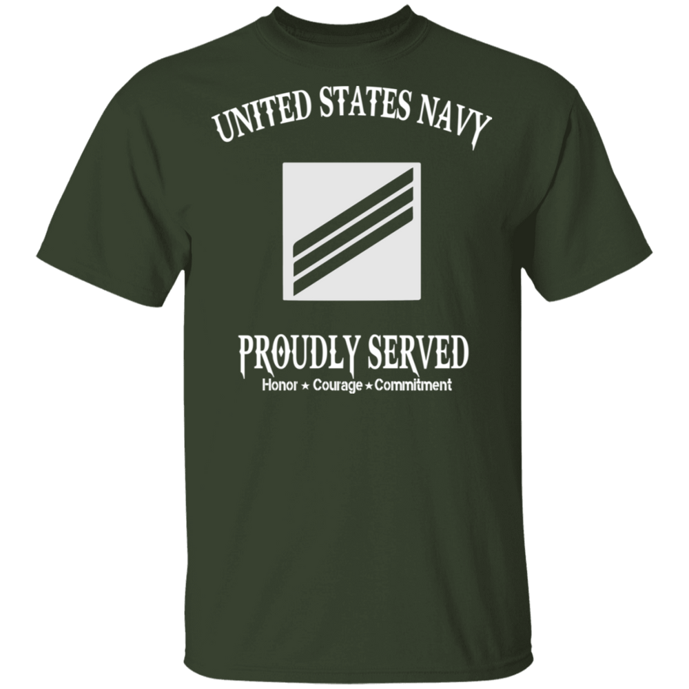 USN E3 SEAMAN PROUDLY SERVED SHIRT