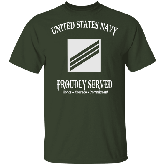 USN E3 SEAMAN PROUDLY SERVED SHIRT