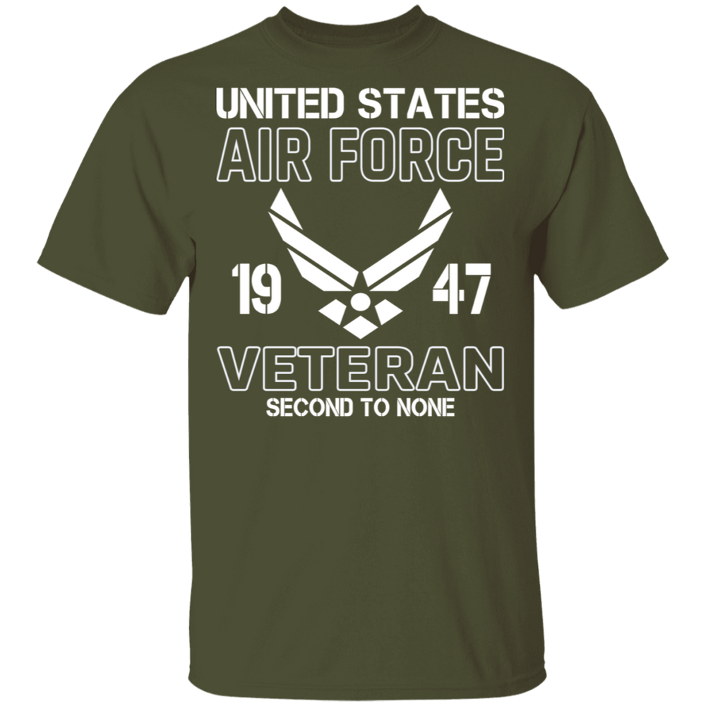 US AIR FORCE VET SECOND TO NONE SHIRT
