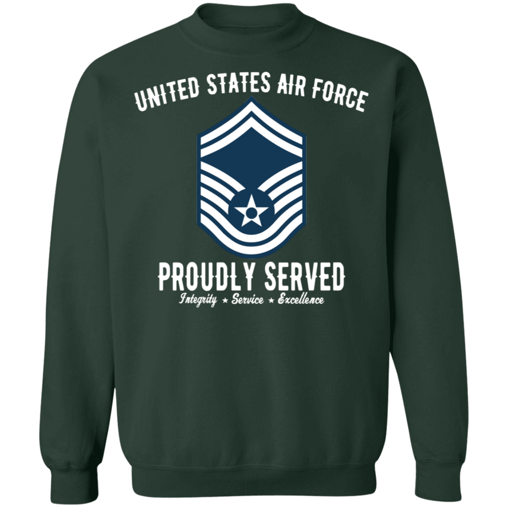 AIR FORCE PROUDLY SERVED E8 SHIRT