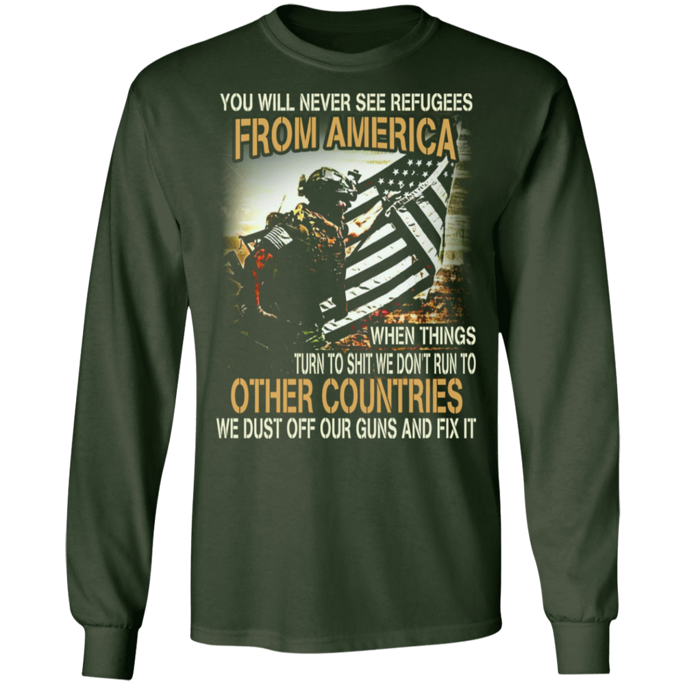 WE DUST OFF OUR GUN AND FIX IT SHIRT