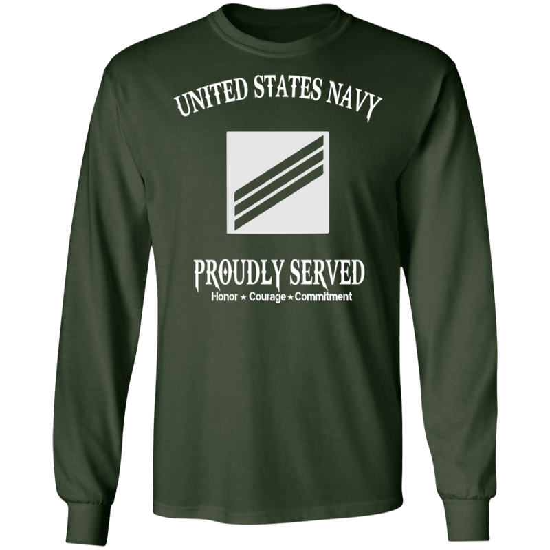 USN E3 SEAMAN PROUDLY SERVED SHIRT