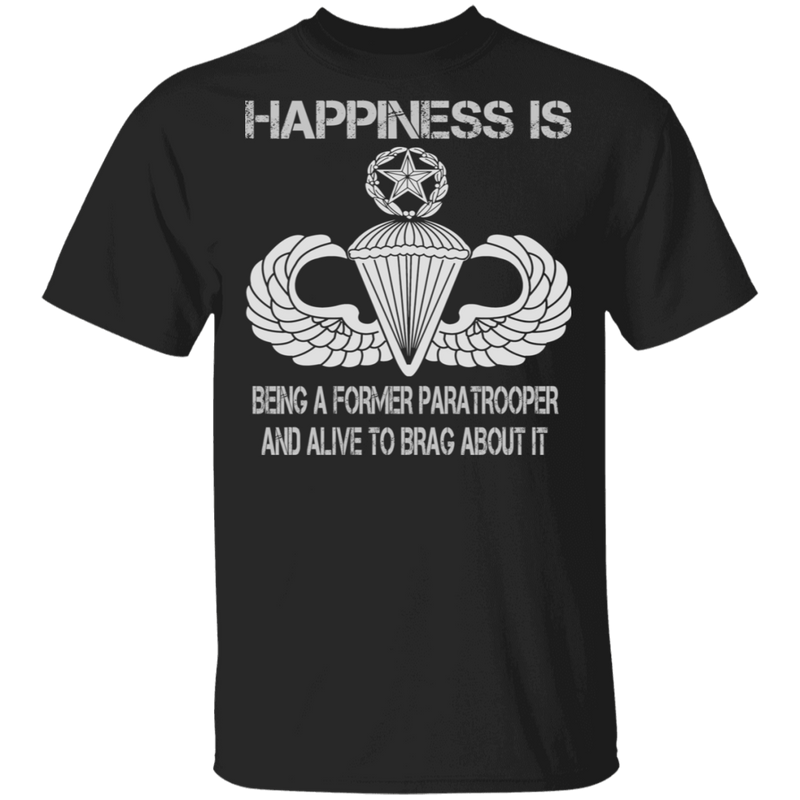 HAPPINESS IS MASTER PARACHUTIST SHIRT