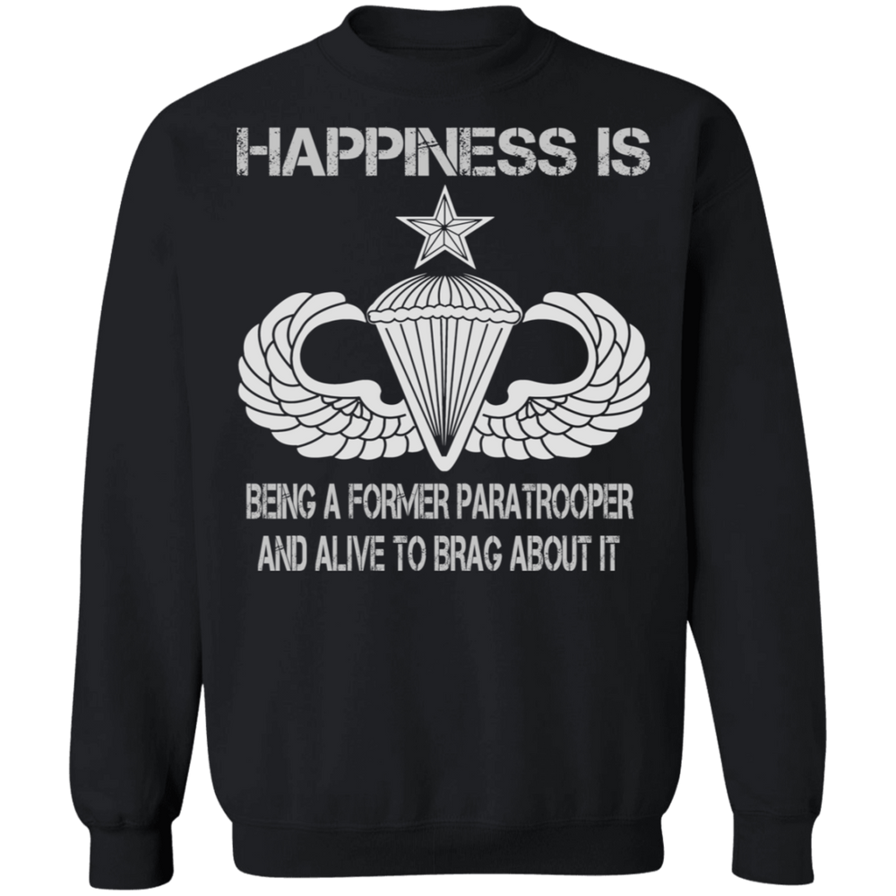 HAPPINESS IS SENIOR PARACHUTIST SHIRT