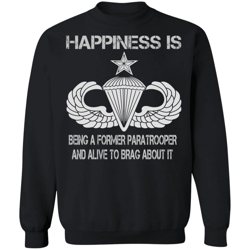 HAPPINESS IS SENIOR PARACHUTIST SHIRT