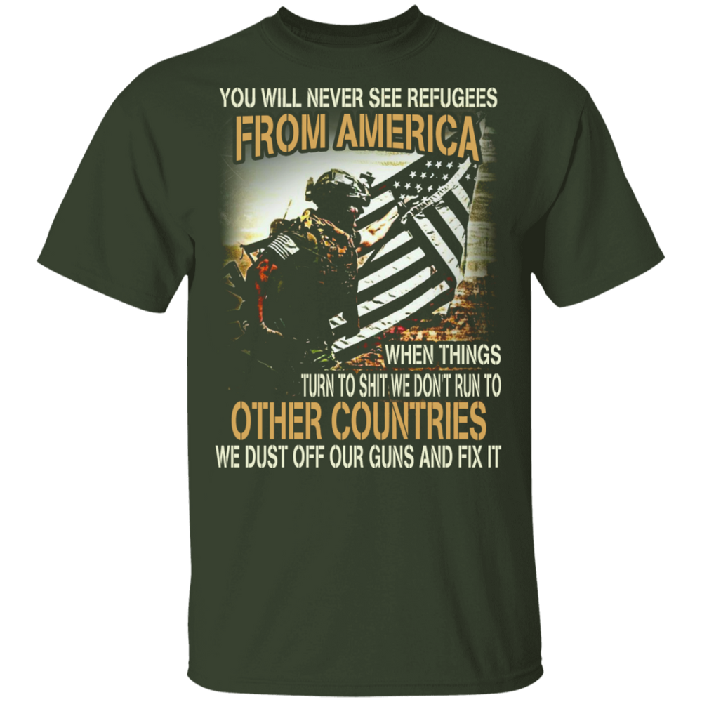 WE DUST OFF OUR GUN AND FIX IT SHIRT