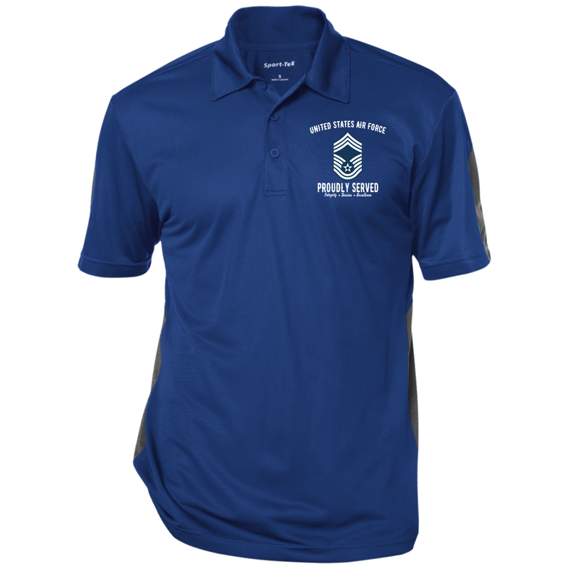 USAF RANK E9 CMSGT EMBROIDERED WINDSHIRT JACKET POLO