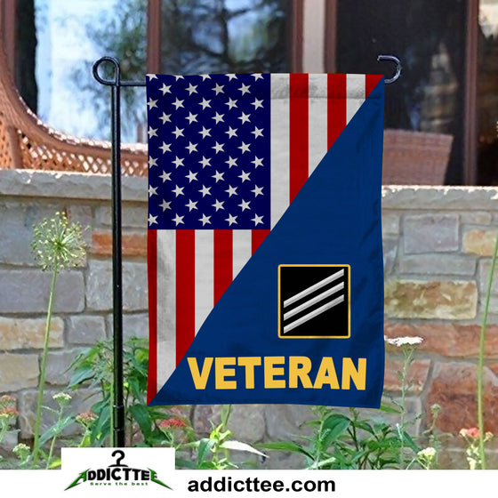 Rank US. Navy Veteran Garden Flag