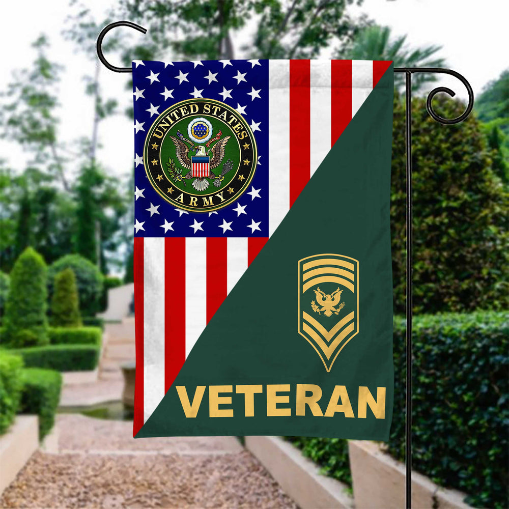 US Army SPC Army Veteran Garden Flag