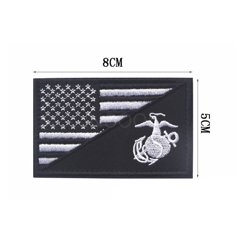 Marine Corps USMC Morale Patch Tactical Emblem Badges Embroidery