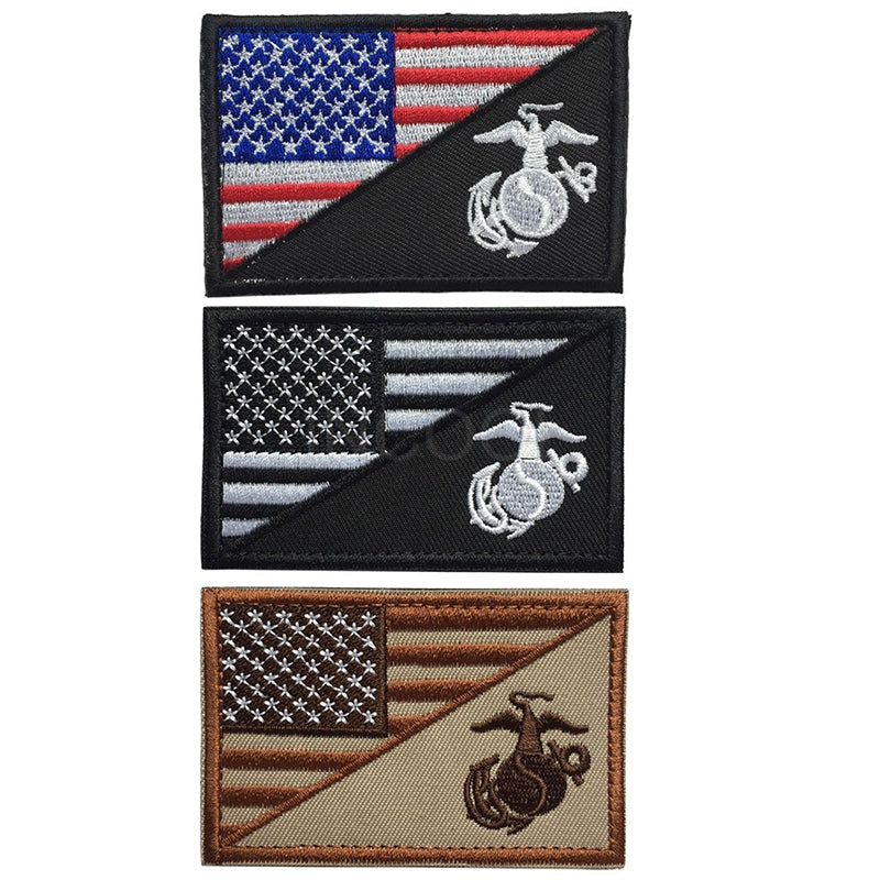 Marine Corps USMC Morale Patch Tactical Emblem Badges Embroidery