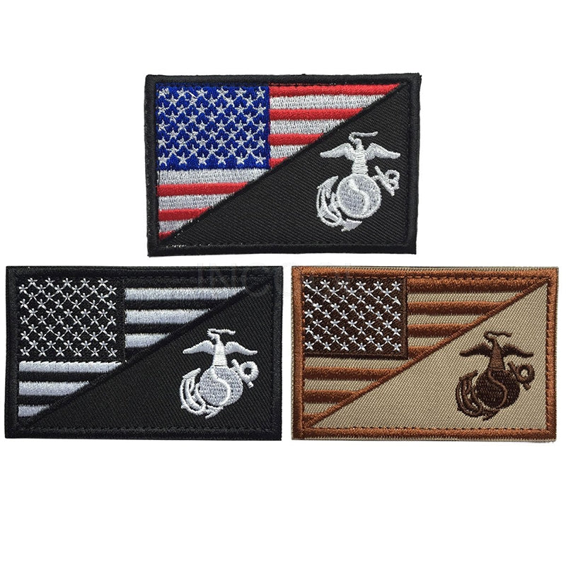 Marine Corps USMC Morale Patch Tactical Emblem Badges Embroidery