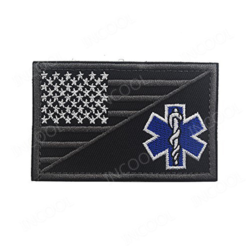 Paramedic Medic Seals Tactical Morale EMT Rescue Patch Combat Emblem Appliques Embroidered Badges