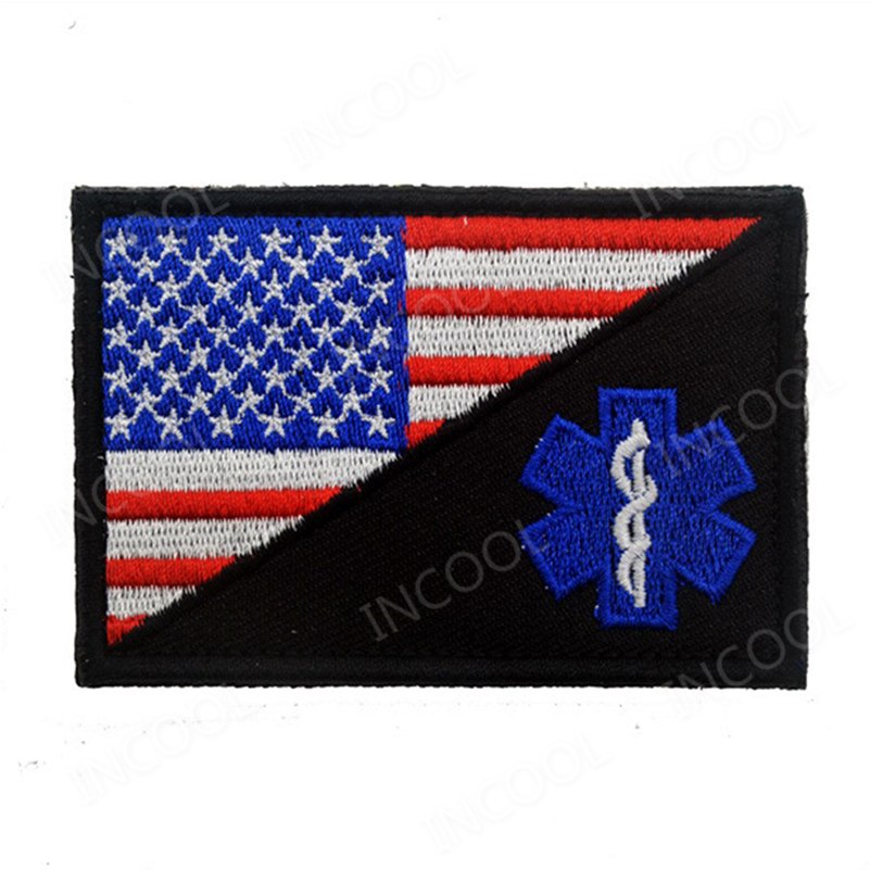 Paramedic Medic Seals Tactical Morale EMT Rescue Patch Combat Emblem Appliques Embroidered Badges