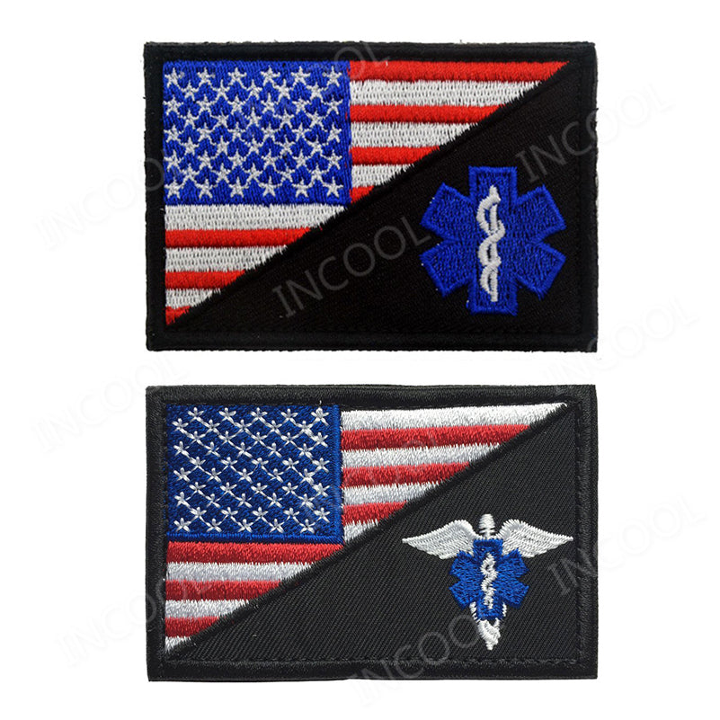 Paramedic Medic Seals Tactical Morale EMT Rescue Patch Combat Emblem Appliques Embroidered Badges