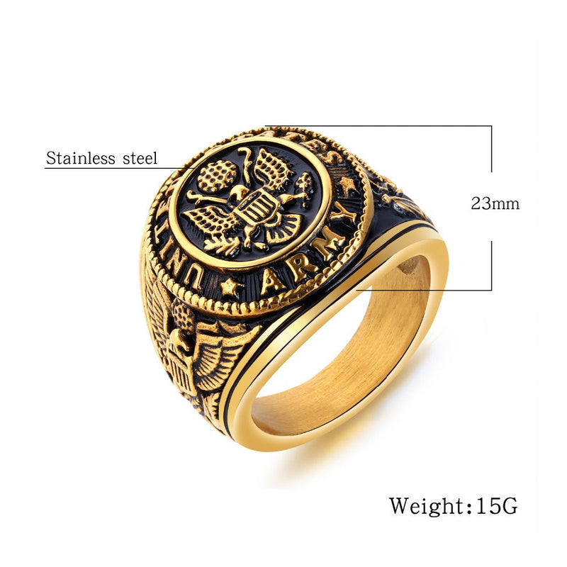 United States Army Eagle Ring Stainless Steel FL632