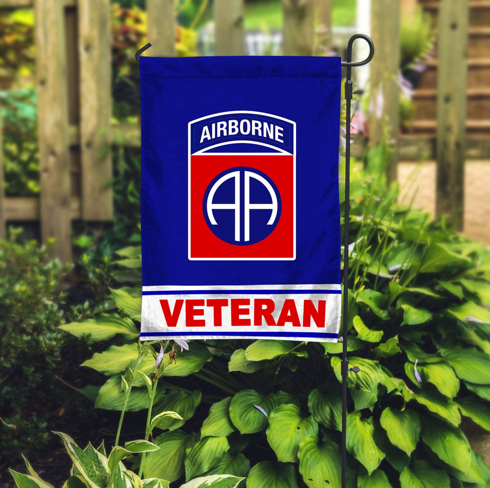 82nd Airborne Division Veteran Garden Flag