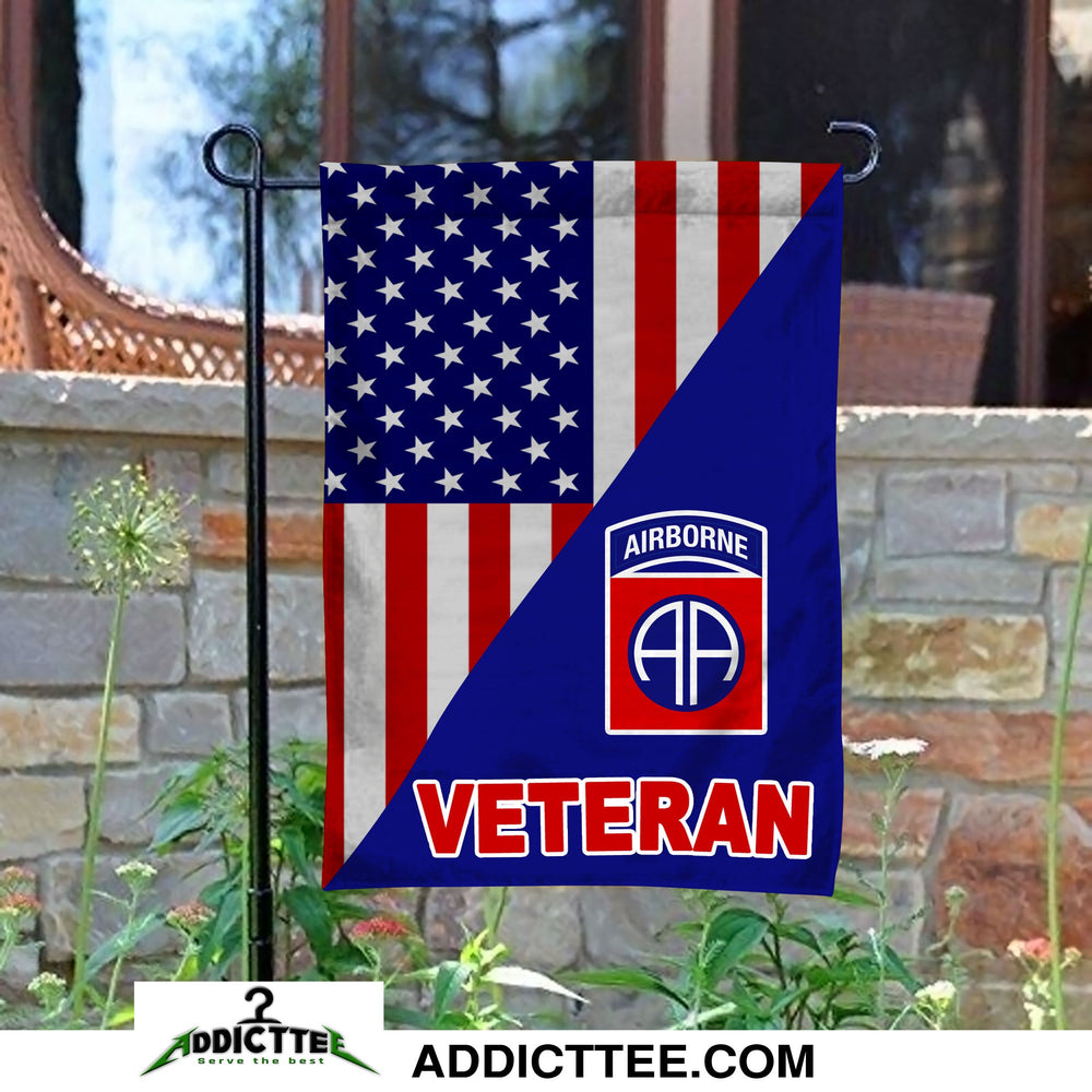 82nd Airborne Division Veteran Garden Flag