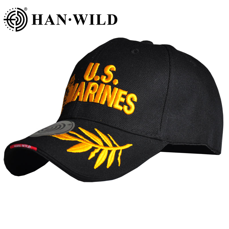 US Army Embroidered Caps Airborne Black Baseball Cap