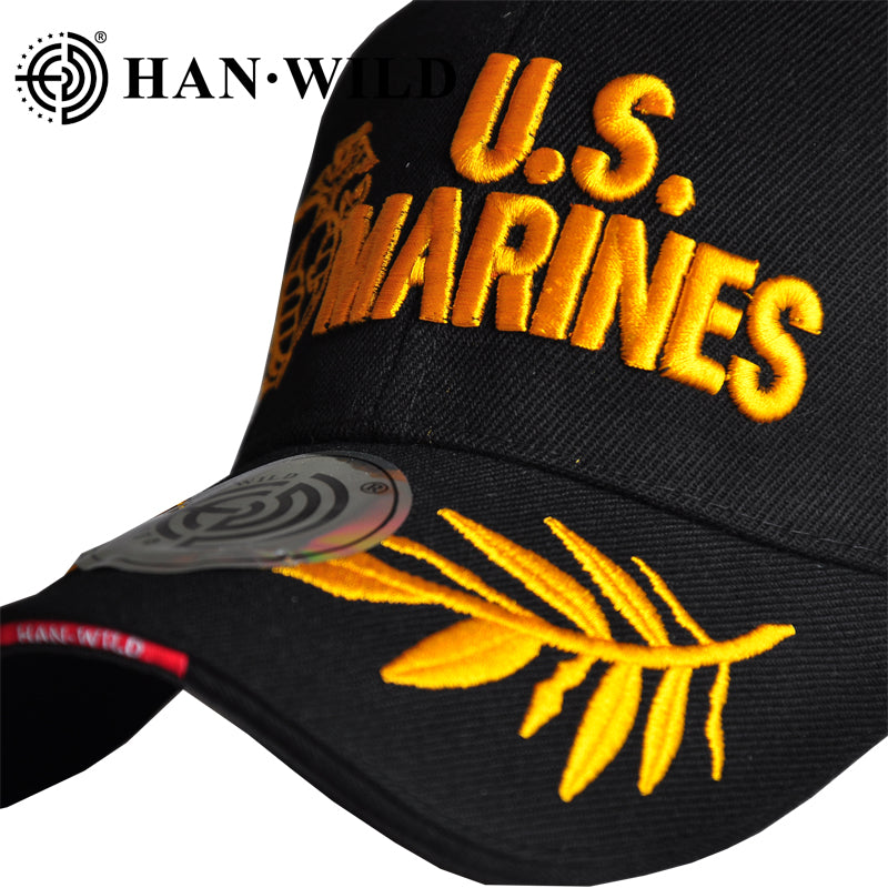 US Army Embroidered Caps Airborne Black Baseball Cap