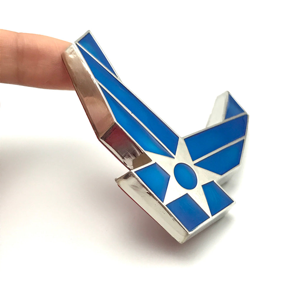 Car 3D USAF Air Force Chrome Metal Emblem Badge Auto Refitting Decal