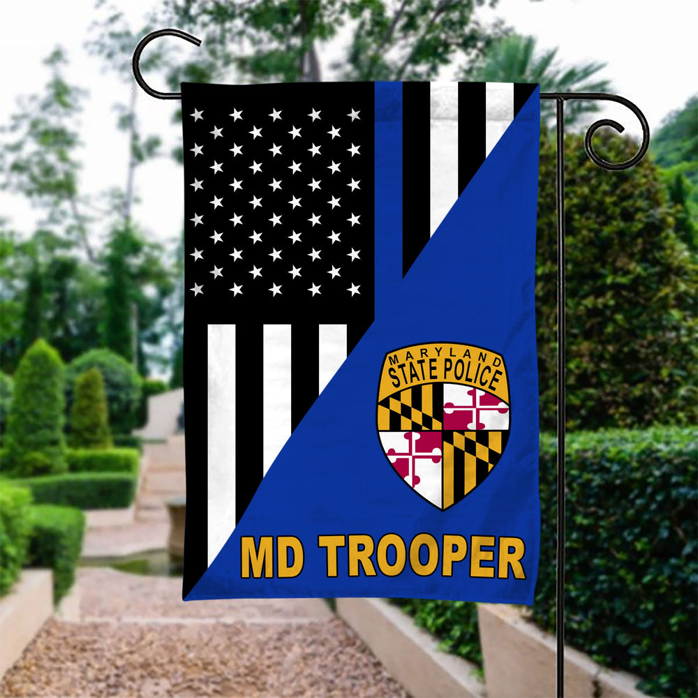 MD Troopers Police Garden Flag Double-sided Print