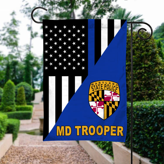 MD Troopers Police Garden Flag Double-sided Print