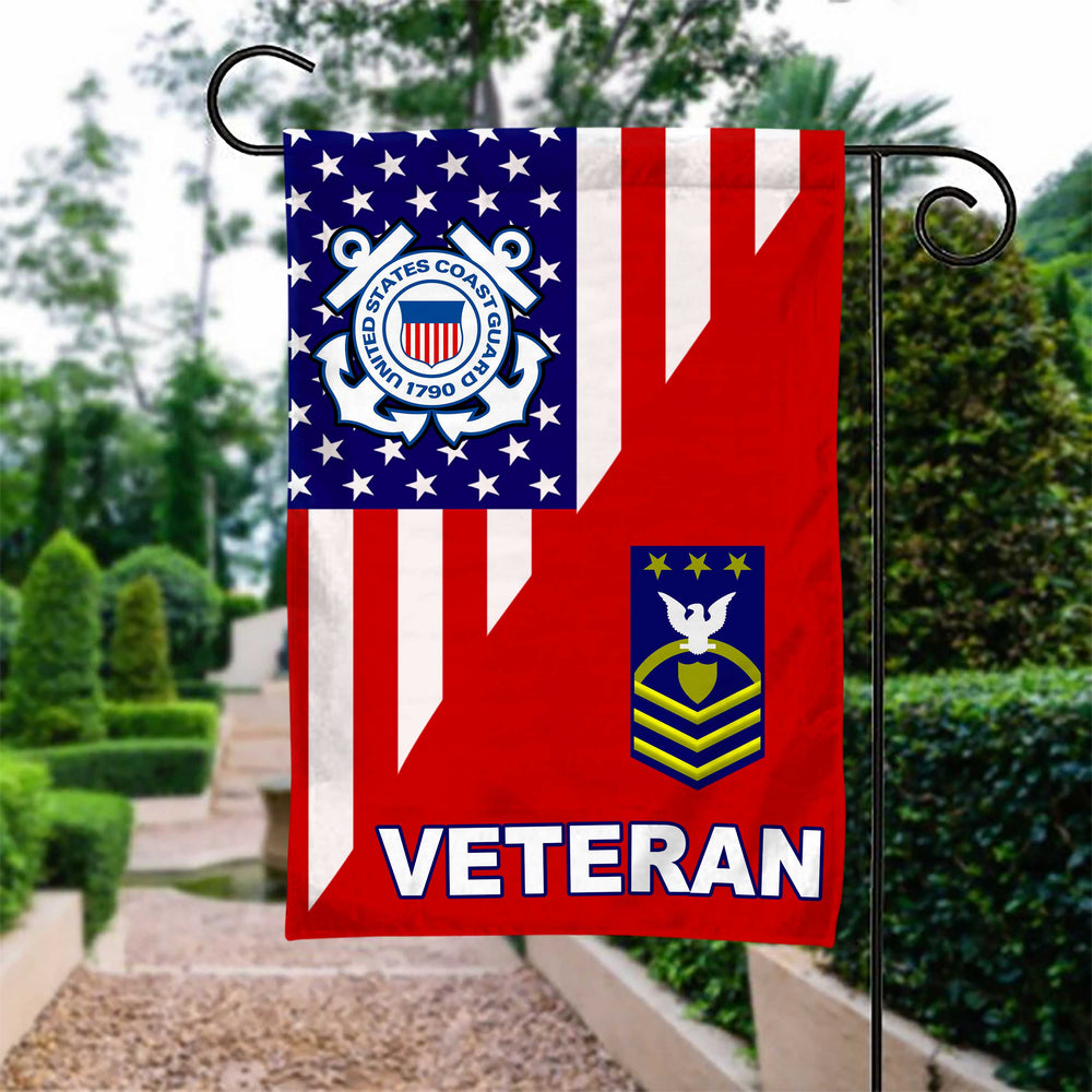 Coast Guard Ranks Veteran Garden Flag