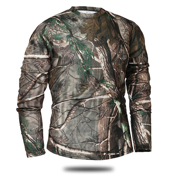 Army Men Long Sleeve Tactical Camouflage T-shirt Quick Dry Shirt