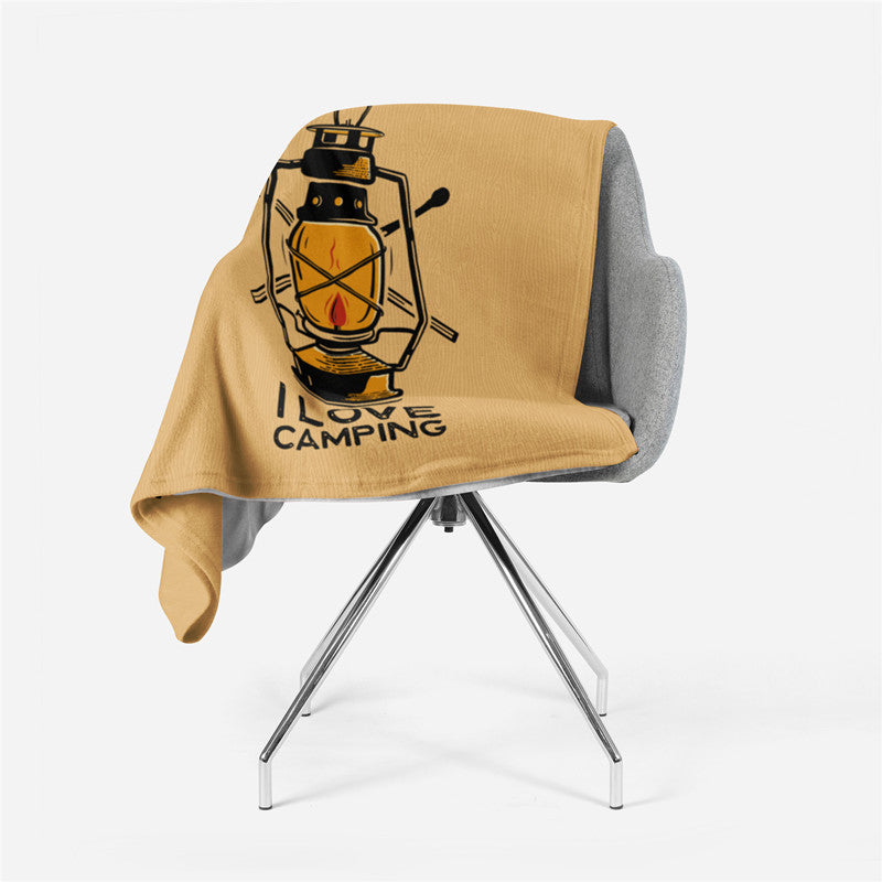 Happy Camper Navy Hairy Winter Bed Covers Tapestry