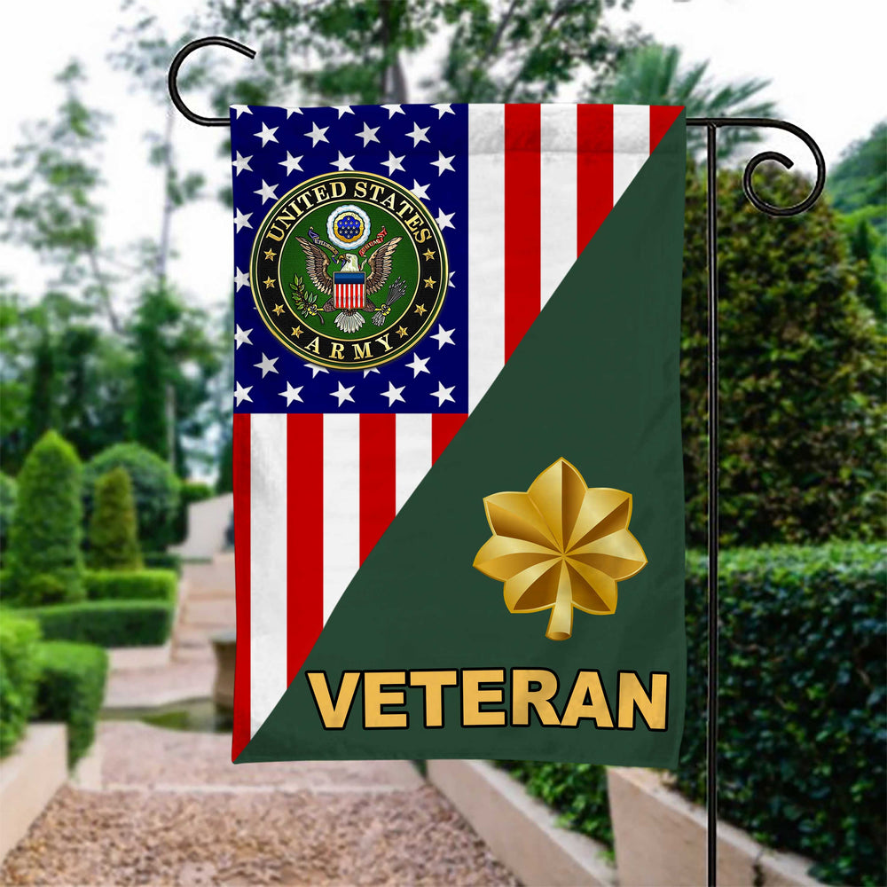 US Army Officer Rank Garden Flag