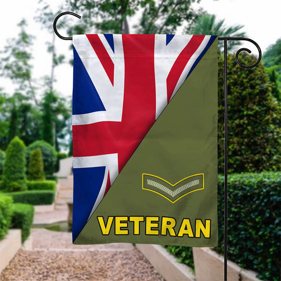British Army Enlisted Veteran Garden Flag Double-sided Print