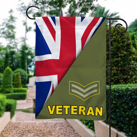 British Army Enlisted Veteran Garden Flag Double-sided Print