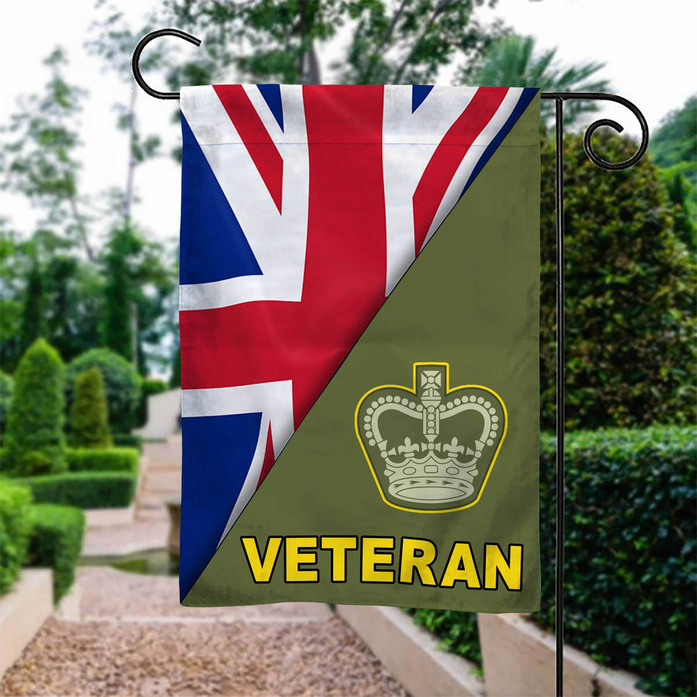 British Army Enlisted Veteran Garden Flag Double-sided Print