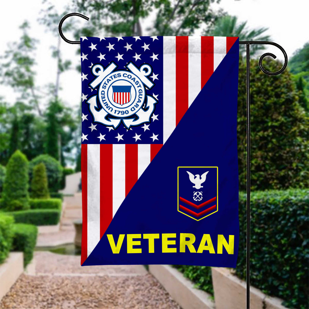 Coast Guard Ranks Veteran Garden Flag 2
