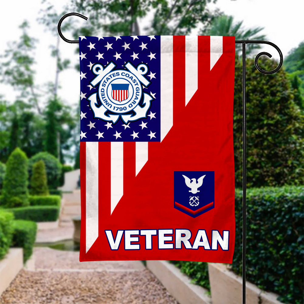 Coast Guard Ranks Veteran Garden Flag