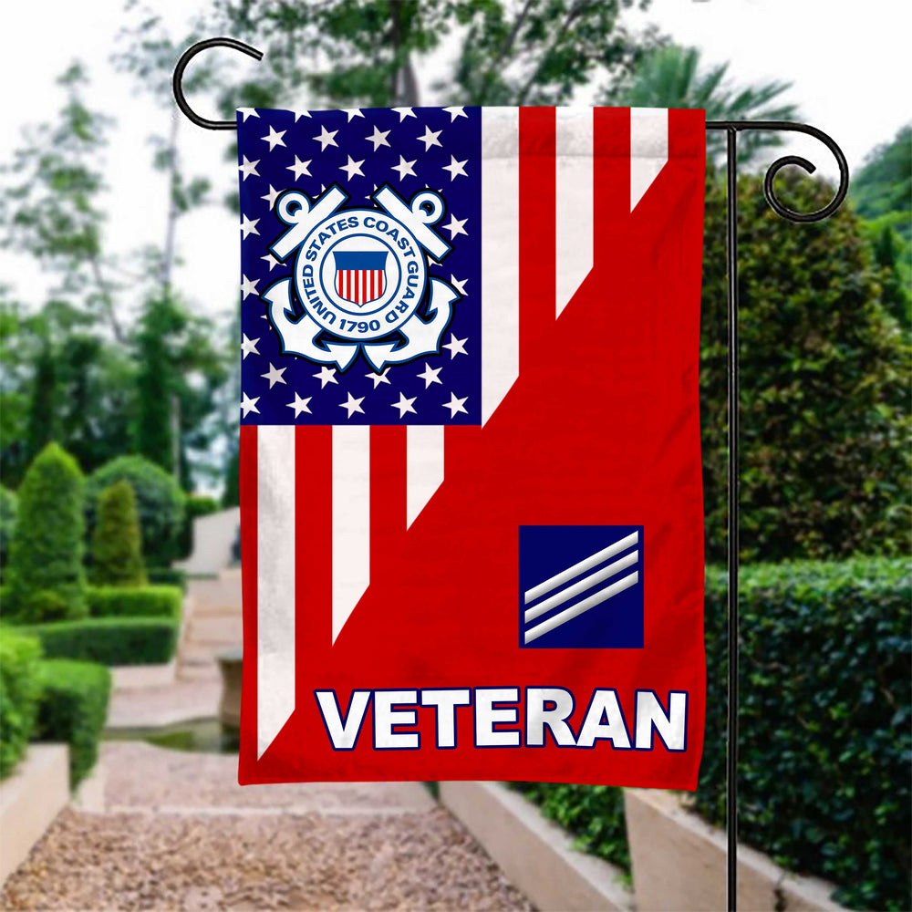 Coast Guard Ranks Veteran Garden Flag