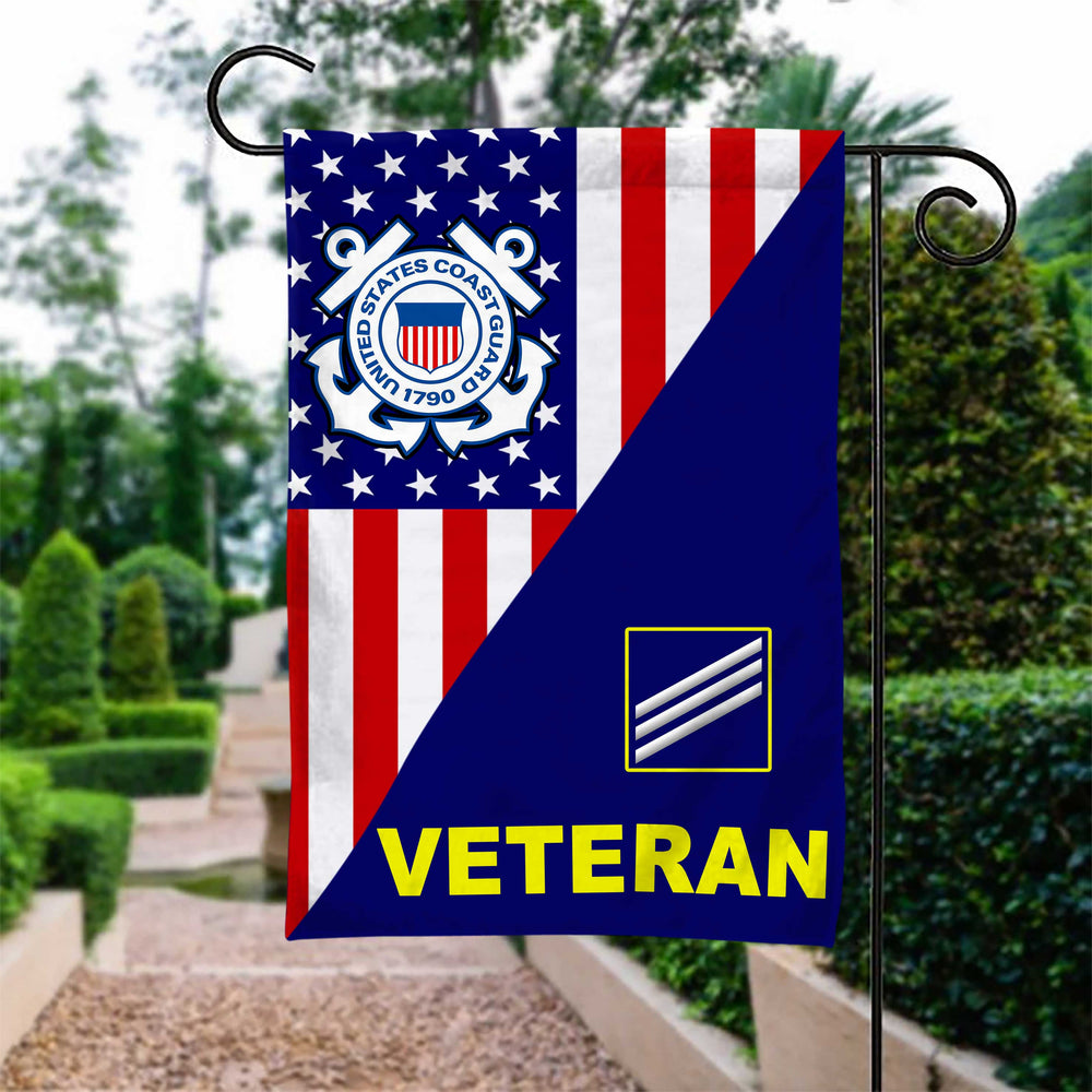 Coast Guard Ranks Veteran Garden Flag 2