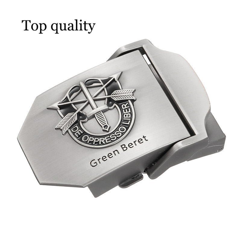 Special Forces Special Operation Commands Green Beret Metal Buckle Canvas Belt