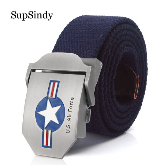 US Air Force Belt Metal buckle jeans waist belt Army tactical belts for Men strap male