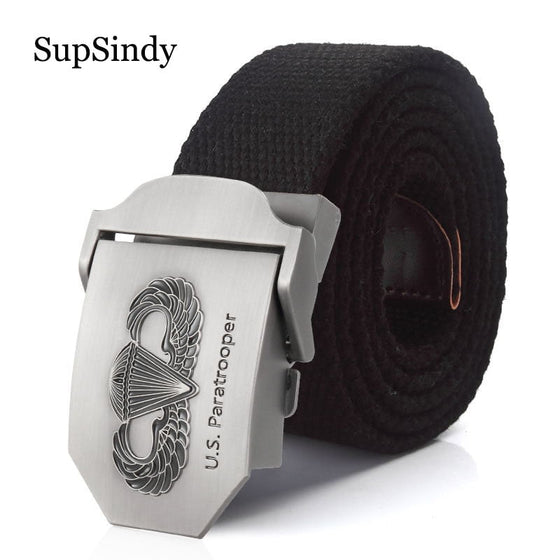 US paratrooper Metal buckle jeans belt Army tactical belts for Men strap male