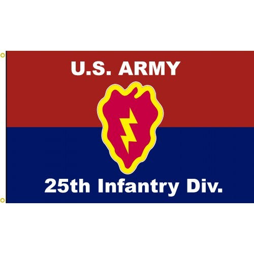 US ARMY 25TH INFANTRY DIVISION FLAG - 3X5 FEET