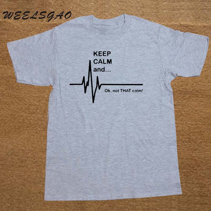 EMT EMS NurseKeep Calm and...Not That Calm Heart Rate Paramedic Nurse T Shirt
