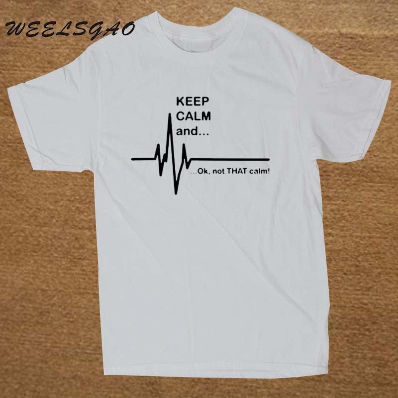 EMT EMS NurseKeep Calm and...Not That Calm Heart Rate Paramedic Nurse T Shirt