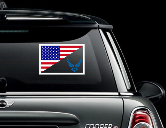USAF USA TACTICAL FLAG Car Vinyl Window Decal/Sticker