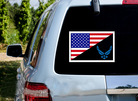 USAF USA TACTICAL FLAG Car Vinyl Window Decal/Sticker