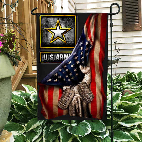 US. Army logo Veteran Garden Flag