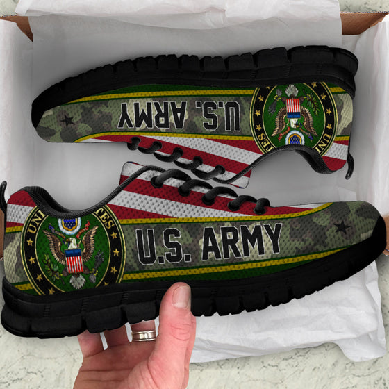 US Army Flag Camo Sneakers Running Shoes