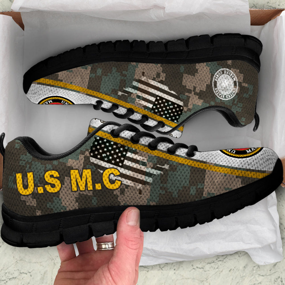US Marine Corps Camo Running Shoes Gloritees
