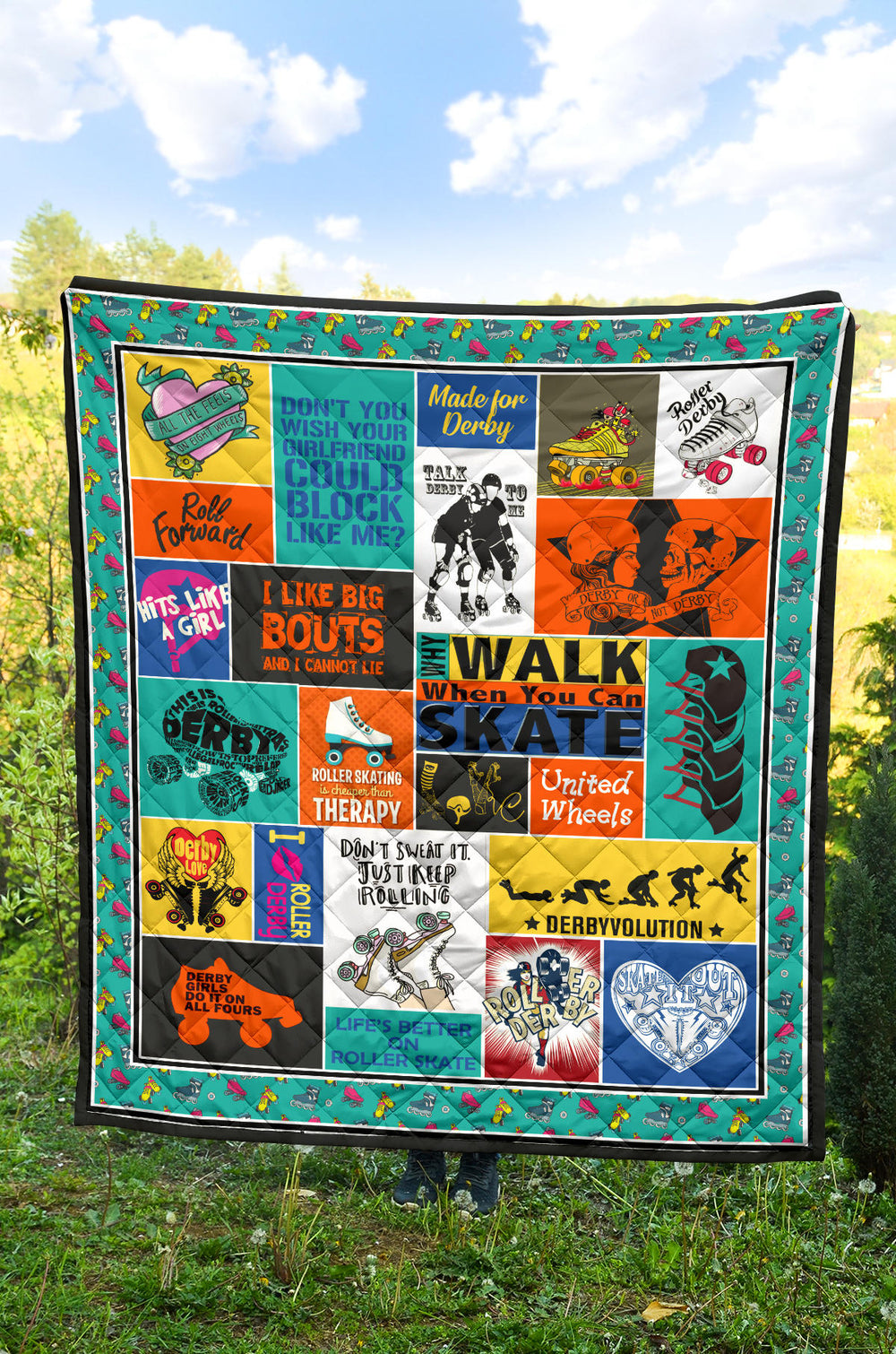 Roller Derby Quilt Blk1634